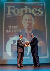 Tỉ phú Phạm Nhật Vượng lên bìa Forbes