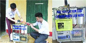Phát minh máy hàn cắt kim loại chạy bằng nước của học sinh Việt Nam